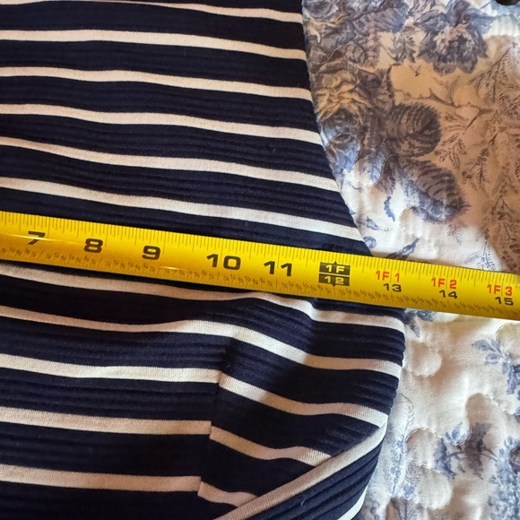 Anthropologie wrap Kinsley Hutch Striped Navy Dress - Picture 4 of 6